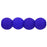 Czech Round Beads 3mm Neon Blue