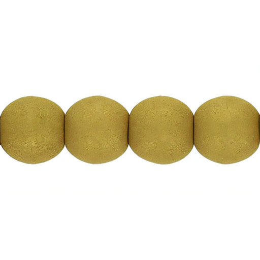 Czech Round Beads 3mm Golden Olive (100pcs)