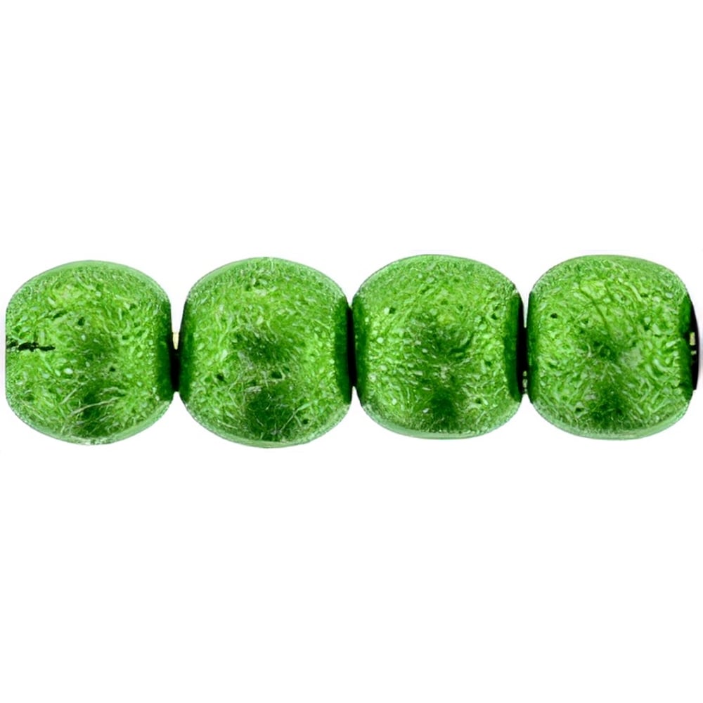 Czech Round Beads 3mm ColorTrends: Saturated Metallic Kale