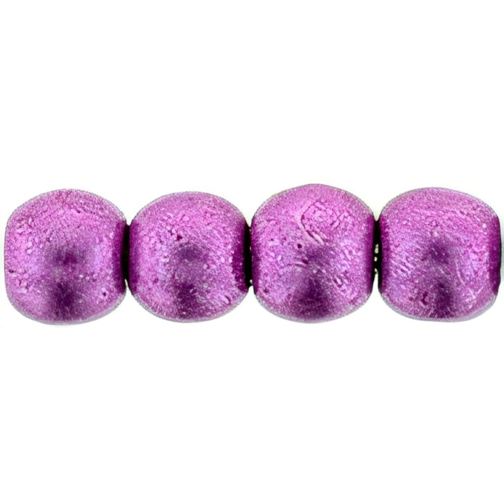 Czech Round Beads 3mm ColorTrends: Saturated Metallic Pink Yarrow