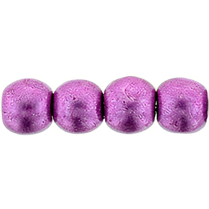 Czech Round Beads 3mm ColorTrends: Saturated Metallic Pink Yarrow