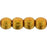 Czech Round Beads 3mm ColorTrends: Saturated Metallic Flame