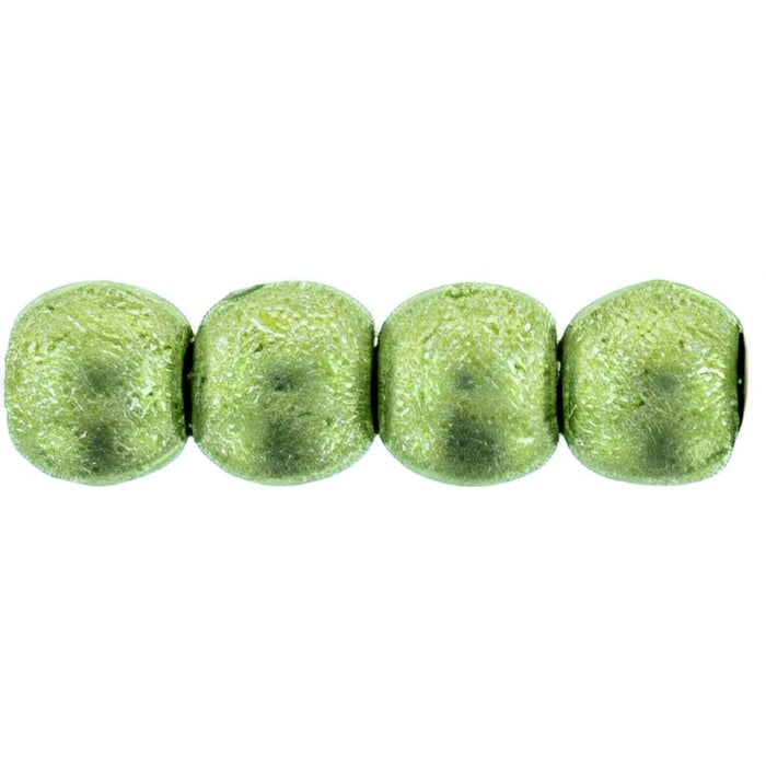 Czech Round Beads 3mm ColorTrends: Saturated Metallic Greenery