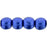 Czech Round Beads 3mm ColorTrends: Saturated Metallic Lapis Blue
