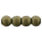Czech Round Beads 3mm Metallic Suede - Gold