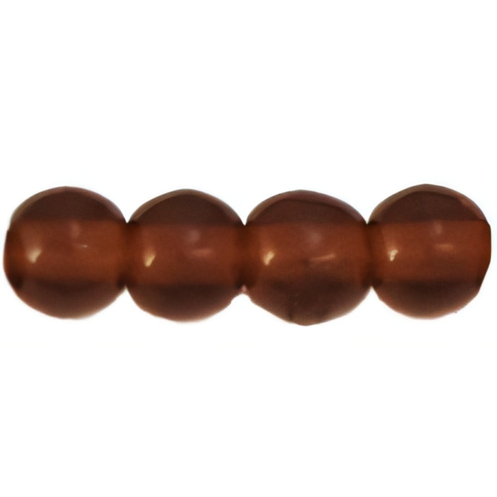 Czech Round Beads 3mm Brown Garnet