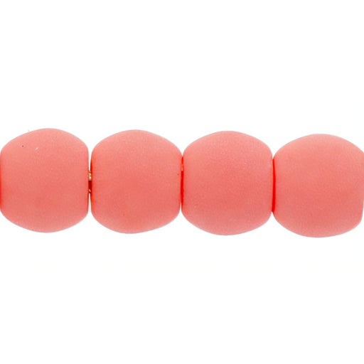 Czech Round Beads 3mm Bondeli Coral (100pcs)