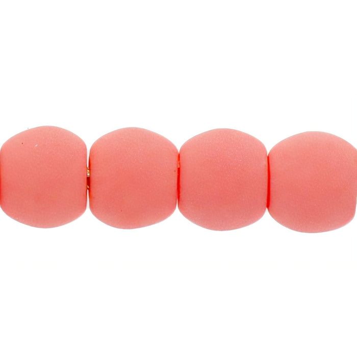 Czech Round Beads 3mm Bondeli Coral (100pcs)
