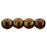 Czech Round Beads 3mm Siam Ruby - Copper Picasso