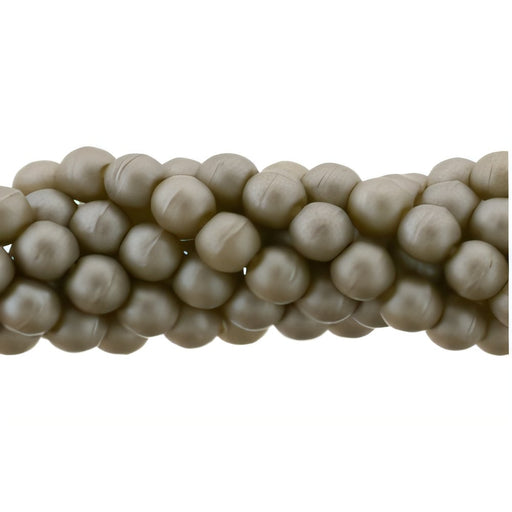 Czech Glass Pearls 3mm Matte - Brown Sugar