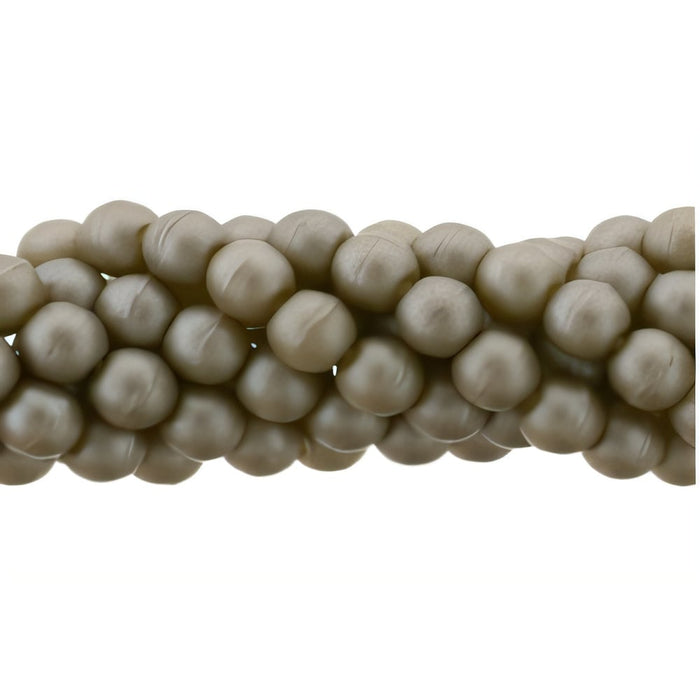 Czech Glass Pearls 3mm Matte - Brown Sugar