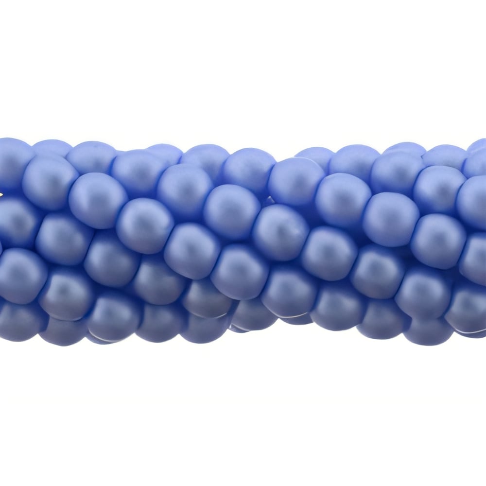 Czech Glass Pearls 3mm Matte - Baby Blue