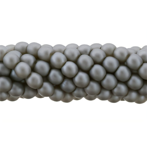 Czech Glass Pearls 3mm Matte - Silver