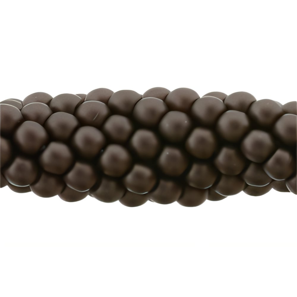 Czech Glass Pearls 3mm Matte - Bistre