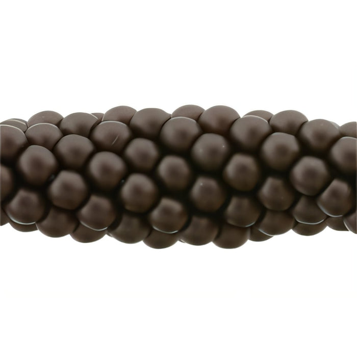 Czech Glass Pearls 3mm Matte - Bistre