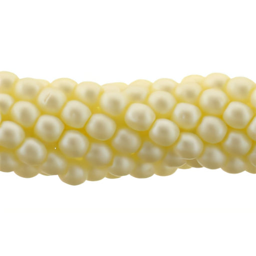 Czech Glass Pearls 3mm Matte - Cream