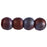 Czech Round Beads 3mm Matte - Luster - Metallic Amethyst