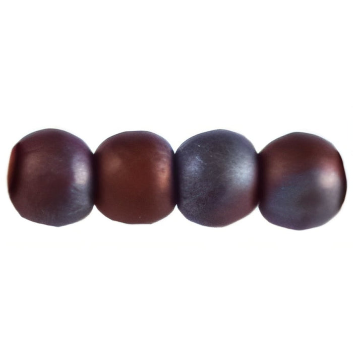 Czech Round Beads 3mm Matte - Luster - Metallic Amethyst