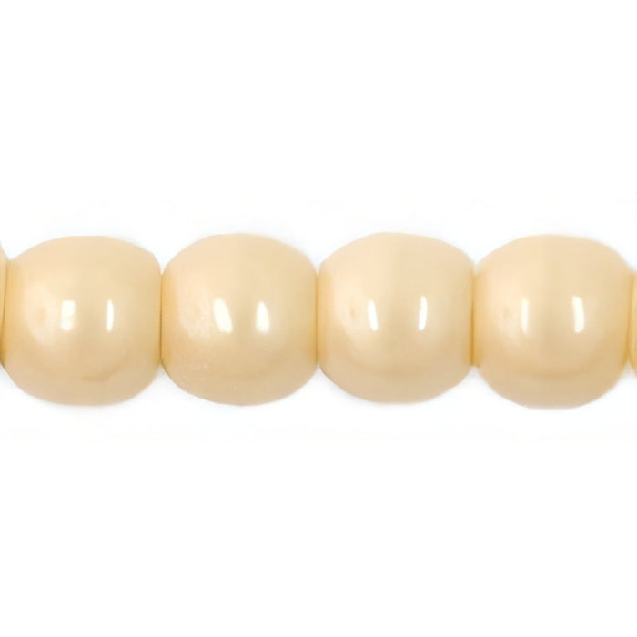 Czech Round Beads 3mm Luster - Opaque Champagne