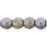 Czech Round Beads 3mm Luster - Opaque Green