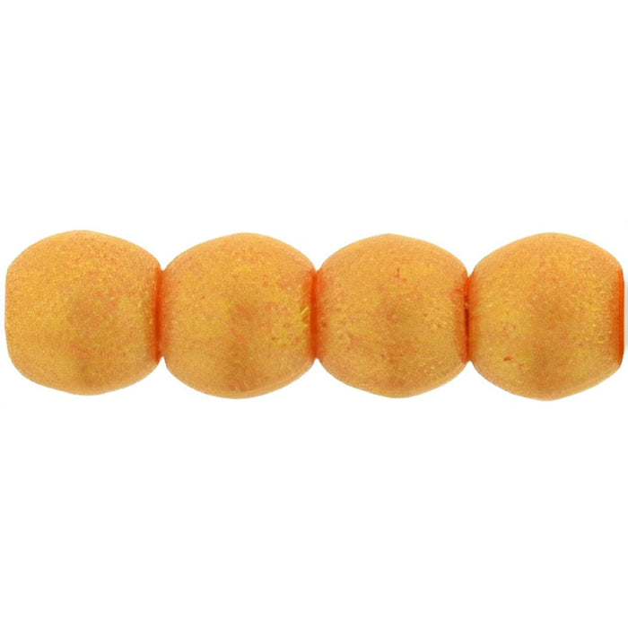 Czech Round Beads 3mm Pacifica - Tangerine