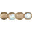 Czech Round Beads 3mm Smoky Topaz AB