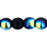 Czech Round Beads 3mm Jet AB