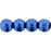 Czech Round Beads 4mm ColorTrends: Saturated Metallic Navy Peony