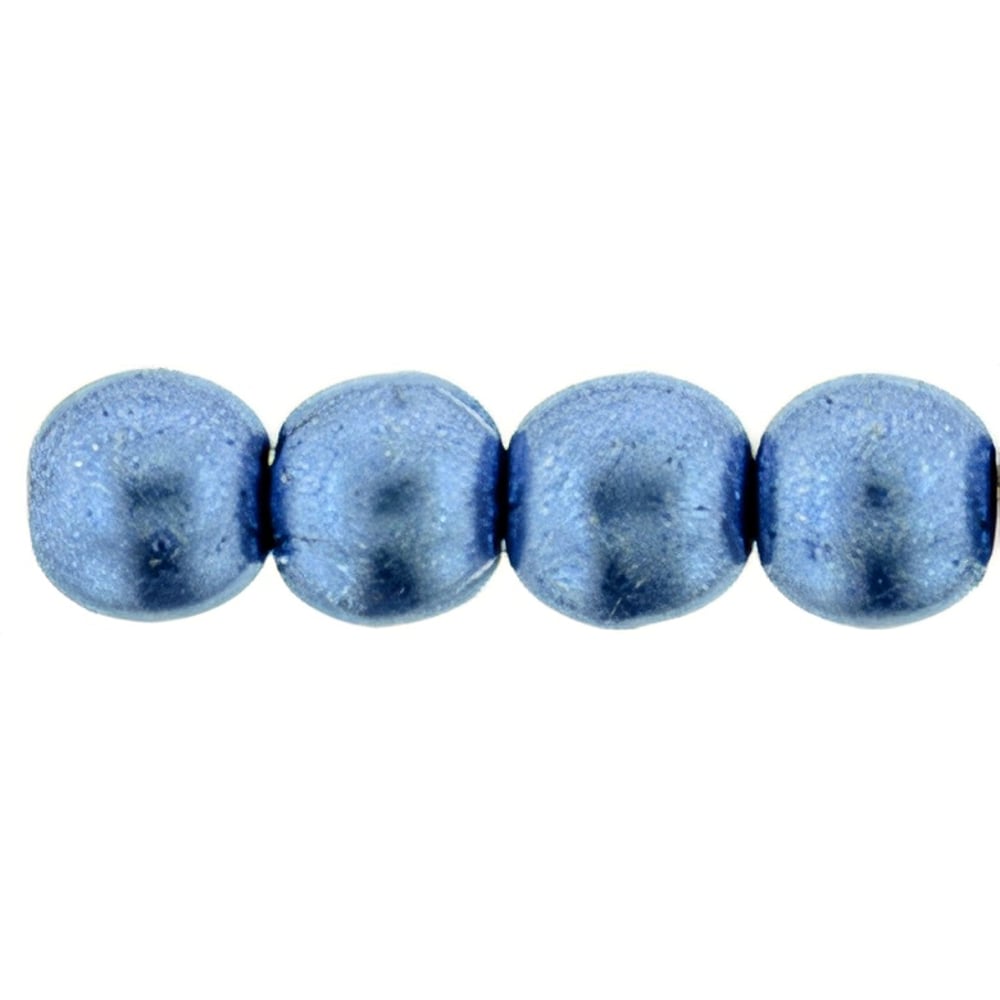 Czech Round Beads 4mm ColorTrends: Saturated Metallic Neutral Gray