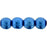 Czech Round Beads 4mm ColorTrends: Saturated Metallic Marina