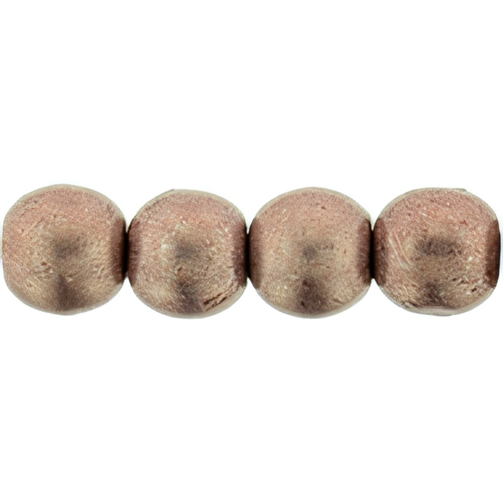 Czech Round Beads 4mm ColorTrends: Saturated Metallic Autumn Maple