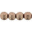 Czech Round Beads 4mm ColorTrends: Saturated Metallic Autumn Maple