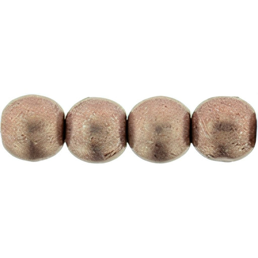 Czech Round Beads 4mm ColorTrends: Saturated Metallic Autumn Maple