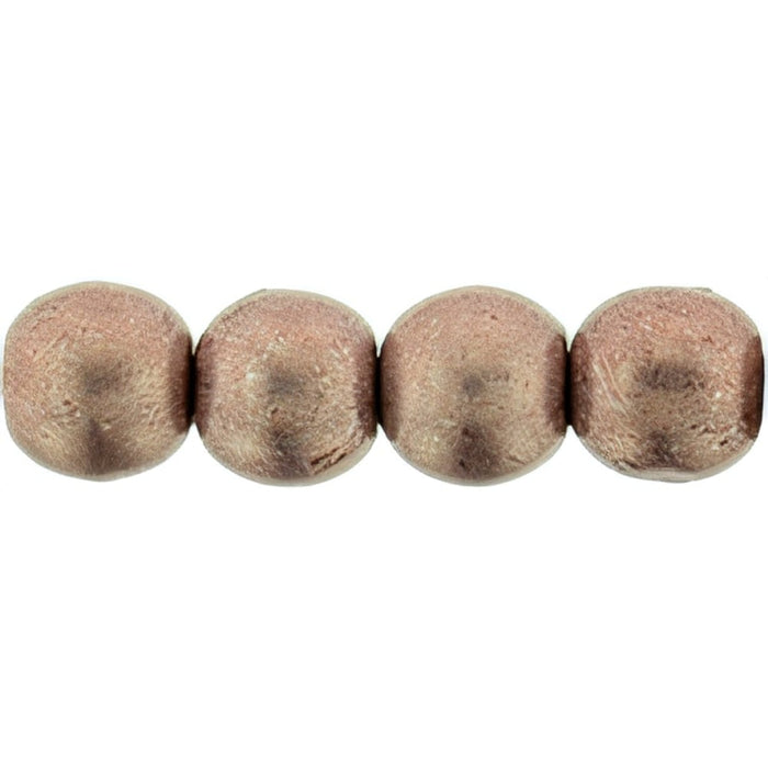 Czech Round Beads 4mm ColorTrends: Saturated Metallic Autumn Maple