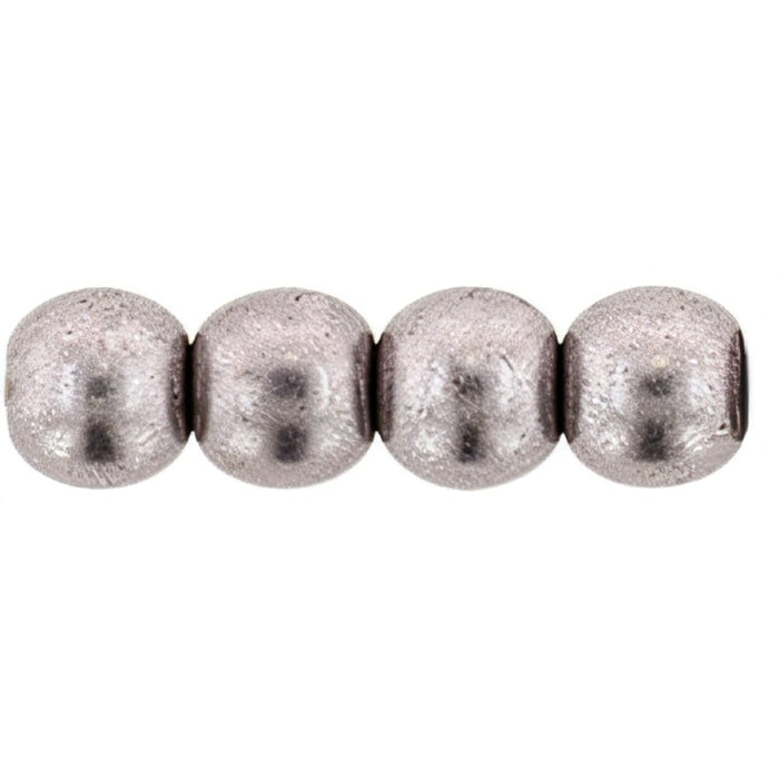 Czech Round Beads 4mm ColorTrends: Saturated Metallic Almost Mauve
