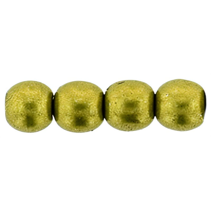 Czech Round Beads 4mm ColorTrends: Saturated Metallic Meadowlark