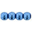 Czech Round Beads 4mm ColorTrends: Saturated Metallic Little Boy Blue