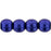 Czech Round Beads 4mm ColorTrends: Saturated Metallic Super Violet