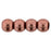 Czech Round Beads 4mm ColorTrends: Saturated Metallic Blooming Dahlia