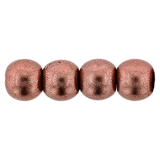 Czech Round Beads 4mm ColorTrends: Saturated Metallic Blooming Dahlia