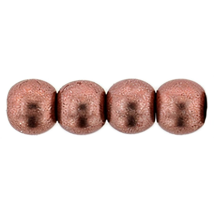 Czech Round Beads 4mm ColorTrends: Saturated Metallic Blooming Dahlia