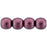 Czech Round Beads 4mm ColorTrends: Saturated Metallic Red Pear