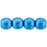 Czech Round Beads 4mm ColorTrends: Saturated Metallic Nebulas Blue