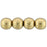 Czech Round Beads 4mm ColorTrends: Saturated Metallic Ceylon Yellow