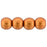 Czech Round Beads 4mm ColorTrends: Saturated Metallic Russet Orange