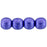 Czech Round Beads 4mm ColorTrends: Saturated Metallic Ultra Violet