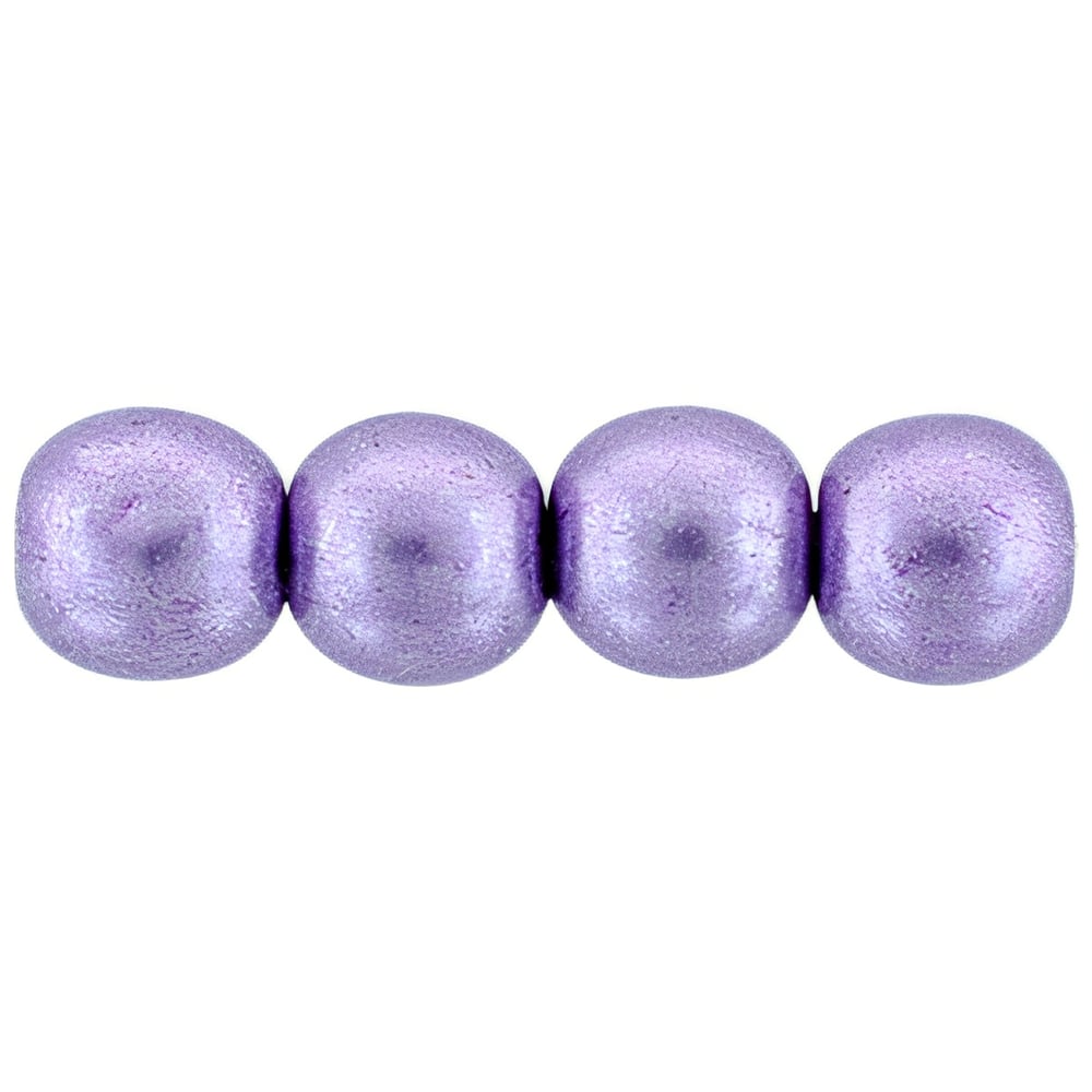 Czech Round Beads 4mm ColorTrends: Saturated Metallic Crocus Petal