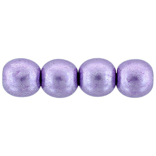 Czech Round Beads 4mm ColorTrends: Saturated Metallic Crocus Petal