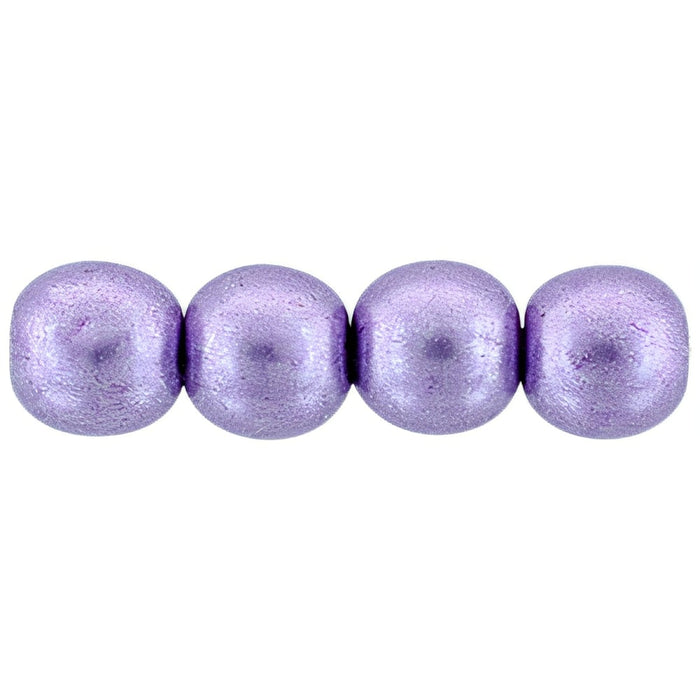 Czech Round Beads 4mm ColorTrends: Saturated Metallic Crocus Petal