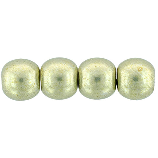 Czech Round Beads 4mm ColorTrends: Saturated Metallic Limelight